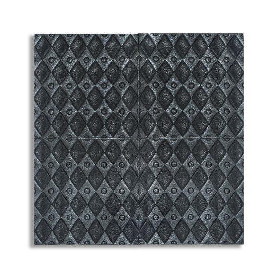 Set 10 x Tapet 3D Autoadeziv, design modern, rezistent la umezeala, usor de curatat, 70x70cm, Naimeed D4759, Negru