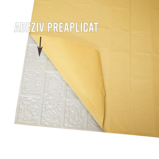 Set 10 x Tapet 3D Autoadeziv, design modern, rezistent la umezeala, usor de curatat, 70x70cm, Naimeed D4748, Auriu Set 10 x Tapet 3D Autoadeziv, design modern, rezistent la umezeala, usor de curatat, 70x70cm, Naimeed D4748, Auriu