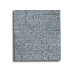 Tapet 3D autoadeziv, Naimeed D3314 Gri, model Caramida, 70 x 77 cm