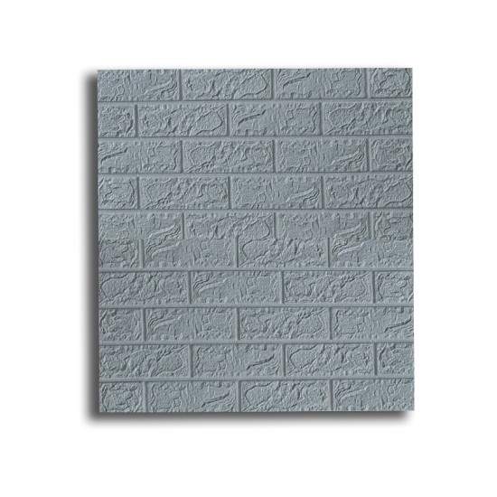 Tapet 3D autoadeziv, Naimeed D3314 Gri, model Caramida, 70 x 77 cm Tapet 3D autoadeziv, Naimeed D3314 Gri, model Caramida, 70 x 77 cm
