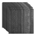 Set 10x Tapet 3D Autoadeziv, 5mm grosime, rezistent la apa, usor de curatat, 70x70cm, Naimeed D3601, model elegant, Negru