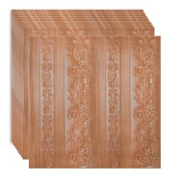Set 10 x Tapet 3D Autoadeziv, design modern, rezistent la umezeala, usor de curatat, 70x70cm, Naimeed D4711, Maro