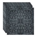 Set 10 x Tapet 3D Autoadeziv, design modern, rezistent la umezeala, usor de curatat, 70x70cm, Naimeed D4716, Negru