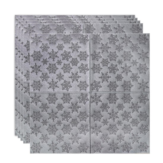 Set 5 x Tapet 3D Autoadeziv, design modern, rezistent la umezeala, usor de curatat, 70x70cm, Naimeed D4717, Argintiu Set 5 x Tapet 3D Autoadeziv, design modern, rezistent la umezeala, usor de curatat, 70x70cm, Naimeed D4717, Argintiu