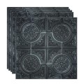 Set 5 x Tapet 3D Autoadeziv, design modern, rezistent la umezeala, usor de curatat, 70x70cm, Naimeed D4724, Negru