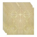 Set 10 x Tapet 3D Autoadeziv, design modern, rezistent la umezeala, usor de curatat, 70x70cm, Naimeed D4730, Auriu