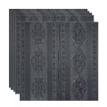 Set 5 x Tapet 3D Autoadeziv, design modern, rezistent la umezeala, usor de curatat, 70x70cm, Naimeed D4734, Negru Set 5 x Tapet 3D Autoadeziv, design modern, rezistent la umezeala, usor de curatat, 70x70cm, Naimeed D4734, Negru