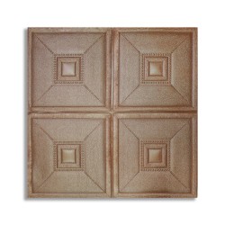 Tapet 3D Autoadeziv, design modern, rezistent la umezeala, usor de curatat, 70x70cm, Naimeed D4738, Bronz