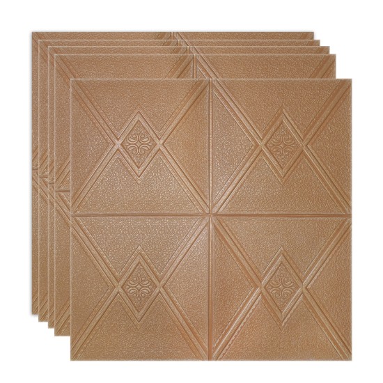 Set 5 x Tapet 3D Autoadeziv, design modern, rezistent la umezeala, usor de curatat, 70x70cm, Naimeed D4744, Maro Set 5 x Tapet 3D Autoadeziv, design modern, rezistent la umezeala, usor de curatat, 70x70cm, Naimeed D4744, Maro