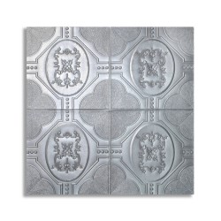 Tapet 3D Autoadeziv, design modern, rezistent la umezeala, usor de curatat, 70x70cm, Naimeed D4747, Argintiu Tapet 3D Autoadeziv, design modern, rezistent la umezeala, usor de curatat, 70x70cm, Naimeed D4747, Argintiu
