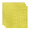 Set 5 x Tapet 3D Autoadeziv, design modern, rezistent la umezeala, usor de curatat, 70x70cm, Naimeed D4757, Galben