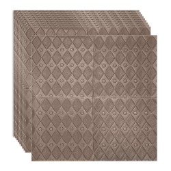 Set 10 x Tapet 3D Autoadeziv, design modern, rezistent la umezeala, usor de curatat, 70x70cm, Naimeed D4758, Bronz