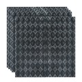 Set 5 x Tapet 3D Autoadeziv, design modern, rezistent la umezeala, usor de curatat, 70x70cm, Naimeed D4759, Negru