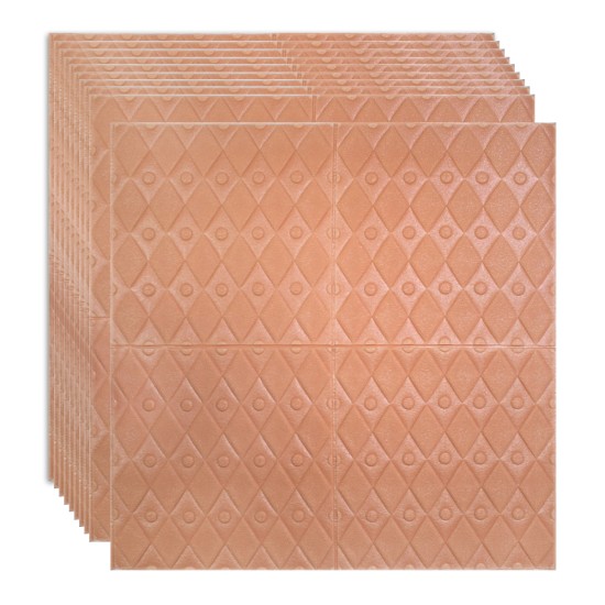 Set 10 x Tapet 3D Autoadeziv, design modern, rezistent la umezeala, usor de curatat, 70x70cm, Naimeed D4760, Maro Set 10 x Tapet 3D Autoadeziv, design modern, rezistent la umezeala, usor de curatat, 70x70cm, Naimeed D4760, Maro