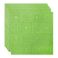 Set 10 x Tapet 3D Autoadeziv, design modern, rezistent la umezeala, usor de curatat, 70x70cm, Naimeed D4762, Verde
