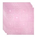 Set 10 x Tapet 3D Autoadeziv, design modern, rezistent la umezeala, usor de curatat, 70x70cm, Naimeed D4763, Roz