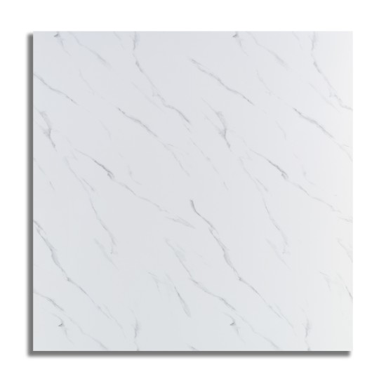Set 10 panouri decorative, Autoadeziv, suprafata acoperita 3.6 mp, Naimeed D3515, 60x60 cm, Marmura Alba