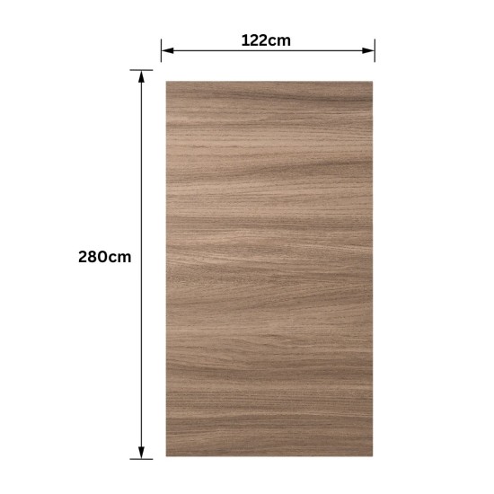 Panou SPC, Lambriu Bambú, Carbonat de Calciu si PVC, Naimeed D7737, antibacterian, ignifug si rezistent la umiditate, Dimensiuni 122x280cm, 7.8mm grosime