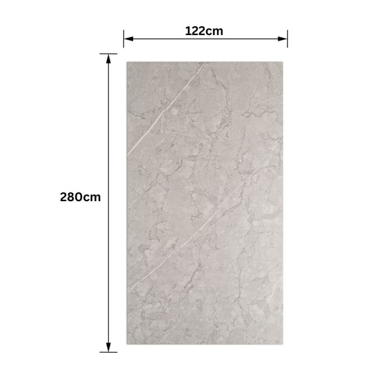 Panou SPC, Lambriu Bambú, Carbonat de Calciu si PVC, Naimeed D7762, antibacterian, ignifug si rezistent la umiditate, Dimensiuni 122x280cm, 7.8mm grosime
