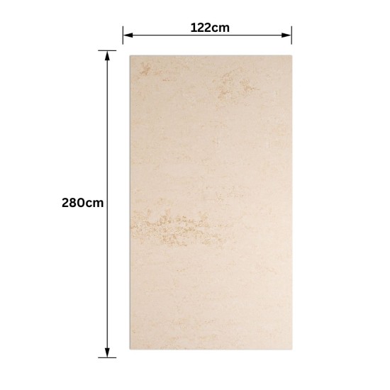Panou SPC, Lambriu Bambú, Carbonat de Calciu si PVC, Naimeed D7775, antibacterian, ignifug si rezistent la umiditate, Dimensiuni 122x280cm, 7.8mm grosime