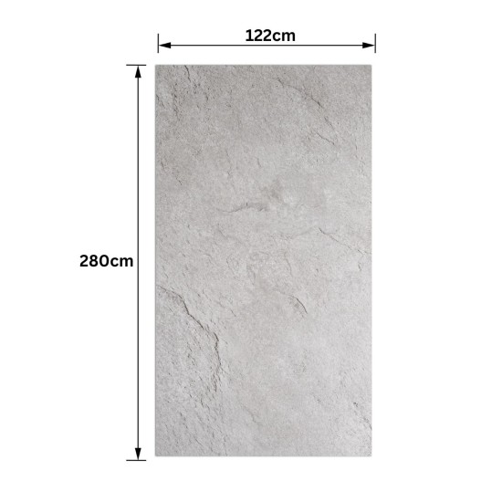 Panou SPC, Lambriu Bambú, Carbonat de Calciu si PVC, Naimeed D7782, antibacterian, ignifug si rezistent la umiditate, Dimensiuni 122x280cm, 7.8mm grosime