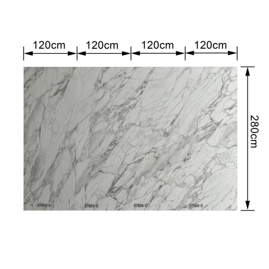 Set 4 Panouri SPC Naimeed D7804 –Design continuu fără îmbinări,densitate mare 0.75g/cm³, protecție antibacteriană, ignifug și rezistență la umiditate, 120x280cm