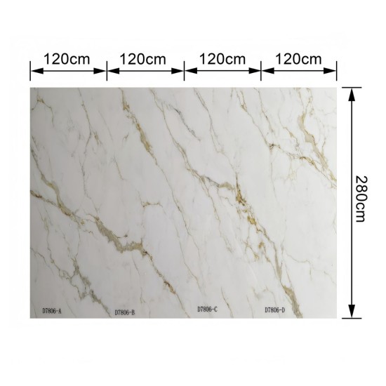Set 4 Panouri SPC Naimeed D7806 –Design continuu fără îmbinări,densitate mare 0.75g/cm³, protecție antibacteriană, ignifug și rezistență la umiditate, 120x280cm