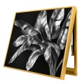Capac tablou pentru contor electric, Naimeed D7267, mascare tablou electric, design modern si elegant, 40x50x4cm, rama aurie