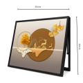 Capac tablou pentru contor electric, Naimeed D7241, mascare tablou electric, design modern si elegant, 40x50x3,8cm, rama neagra