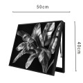 Capac tablou pentru contor electric, Naimeed D7245, mascare tablou electric, design modern si elegant, 40x50x3,8cm, rama neagra