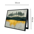 Capac tablou pentru contor electric, Naimeed D7246, mascare tablou electric, design modern si elegant, 40x50x3,8cm, rama neagra