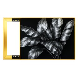 Capac tablou pentru contor electric, Naimeed D7294, mascare tablou electric, design modern si elegant, 40x50x2.8 cm, rama aurie