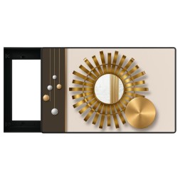 Capac tablou pentru contor electric, Naimeed D7297, mascare tablou electric, design modern si elegant, 40x50x2.8 cm, rama neagra