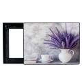 Capac tablou pentru contor electric, Naimeed D7298, mascare tablou electric, design modern si elegant, 40x50x2.8 cm, rama neagra