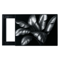 Capac tablou pentru contor electric, Naimeed D7305, mascare tablou electric, design modern si elegant, 50x60x2.8 cm, rama neagra