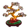 Copac Feng Shui cu Pietre Semipretioase, Suport Ceramic, Naimeed D4624-Multicolor, Inaltime 27cm