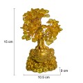 Copac Feng Shui cu Pietre Semipretioase de Citrin, Suport Ceramic, Naimeed D4639, Inaltime 15cm
