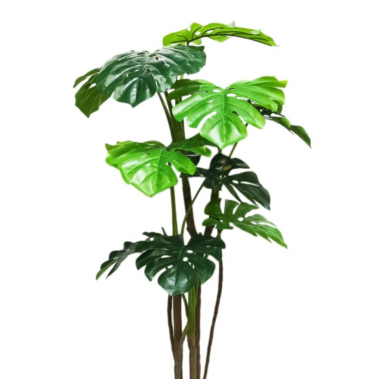 Copac artificial 12 frunze, Monstera fara ghiveci D3064, verde, 140 cm Copac artificial 12 frunze, Monstera fara ghiveci D3064, verde, 140 cm