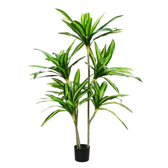 Planta artificiala, Dracaena cu ghiveci, D4267, 170cm, verde