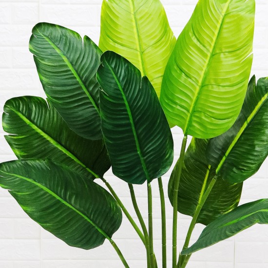 Planta artificiala, Ravenala fara ghiveci, 9 frunze, D4298, 120cm, verde Planta artificiala, Ravenala fara ghiveci, 9 frunze, D4298, 120cm, verde