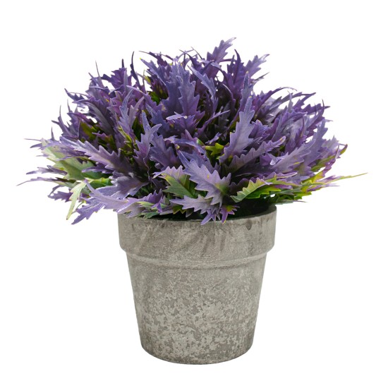 Planta Artificiala cu Ghiveci, D4955, Mov Planta Artificiala cu Ghiveci, D4955, Mov