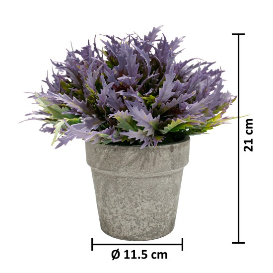Planta Artificiala cu Ghiveci, D4955, Mov Planta Artificiala cu Ghiveci, D4955, Mov