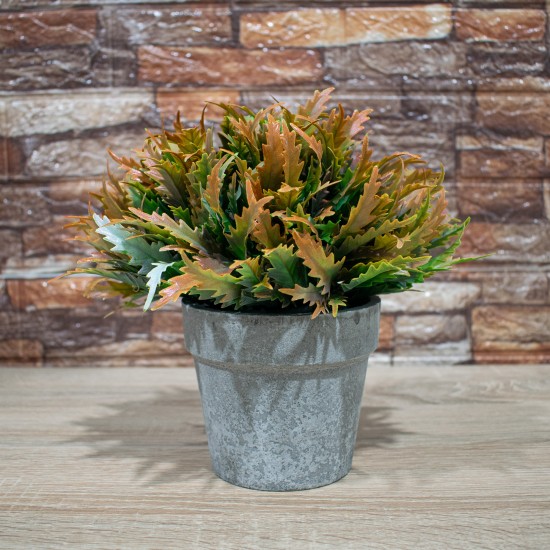 Planta Artificiala cu Ghiveci, D4955, Portocaliu Planta Artificiala cu Ghiveci, D4955, Portocaliu