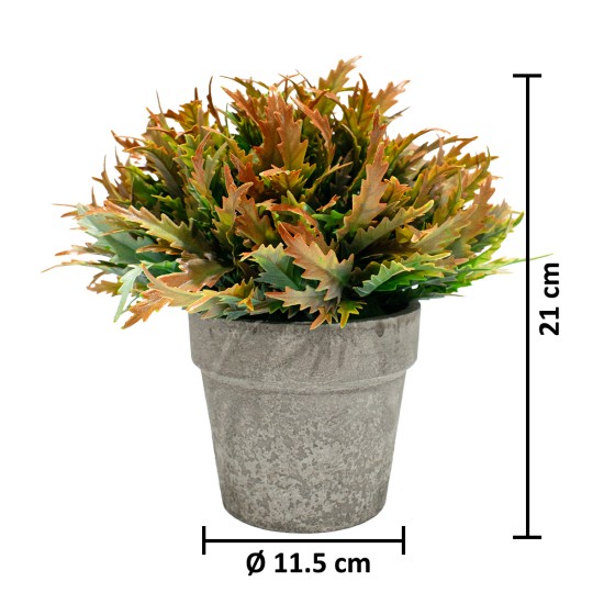 Planta Artificiala cu Ghiveci, D4955, Portocaliu Planta Artificiala cu Ghiveci, D4955, Portocaliu