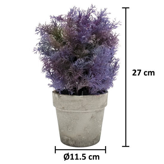 Planta Artificiala cu Ghiveci, D4956, Mov