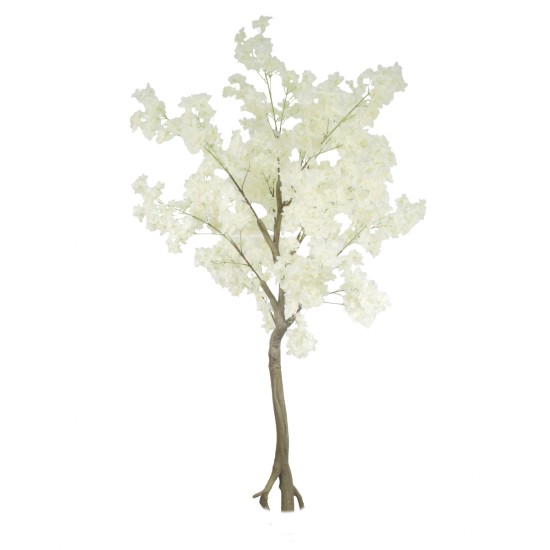 Copac artificial, Cires Japonez (Sakura) fara ghiveci, Naimeed D5624, 185x110 cm, Alb