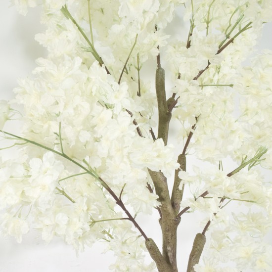 Copac artificial, Cires Japonez (Sakura) fara ghiveci, Naimeed D5624, 185x110 cm, Alb