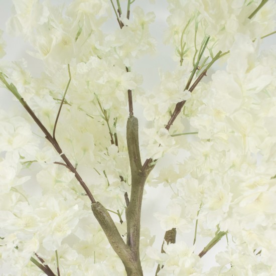 Copac artificial, Cires Japonez (Sakura) fara ghiveci, Naimeed D5624, 185x110 cm, Alb
