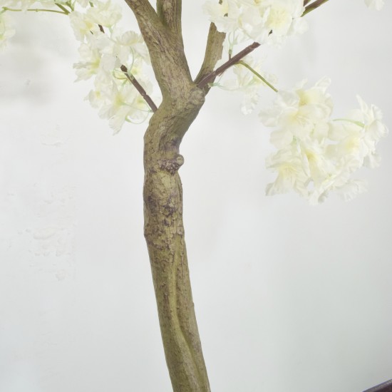 Copac artificial, Cires Japonez (Sakura) fara ghiveci, Naimeed D5624, 185x110 cm, Alb