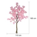 Copac artificial, Cires Japonez (Sakura) fara ghiveci, Naimeed D5624, 185x110 cm, Roz Copac artificial, Cires Japonez (Sakura) fara ghiveci, Naimeed D5624, 185x110 cm, Roz